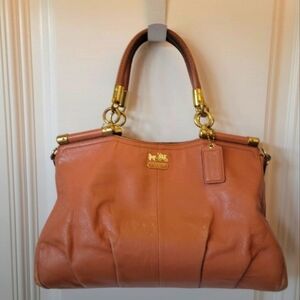 Coach Tan Leather Satchel Needs Some Major TLC. Brass Needs Cleaned. No Rips